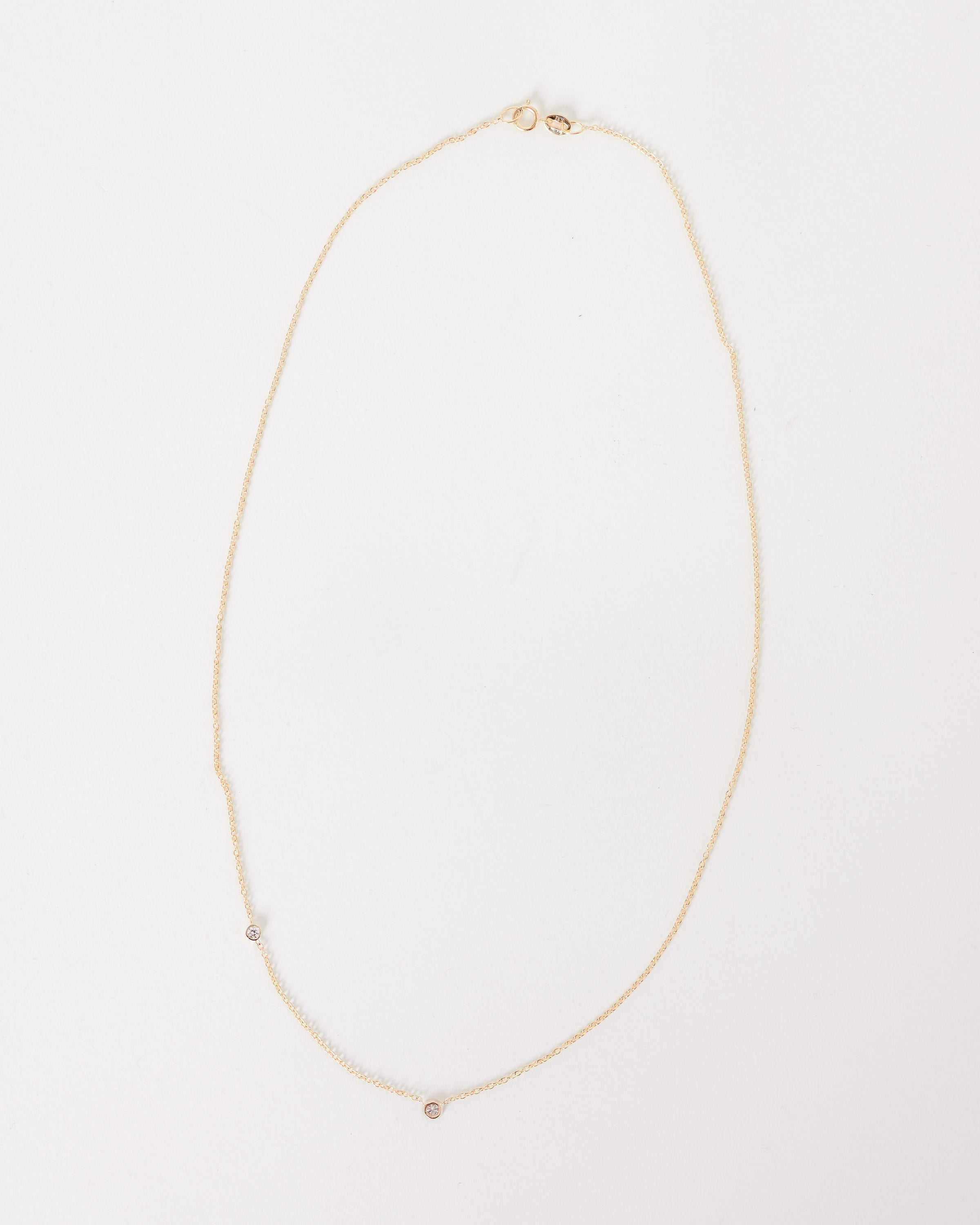 Double Solitaire Necklace