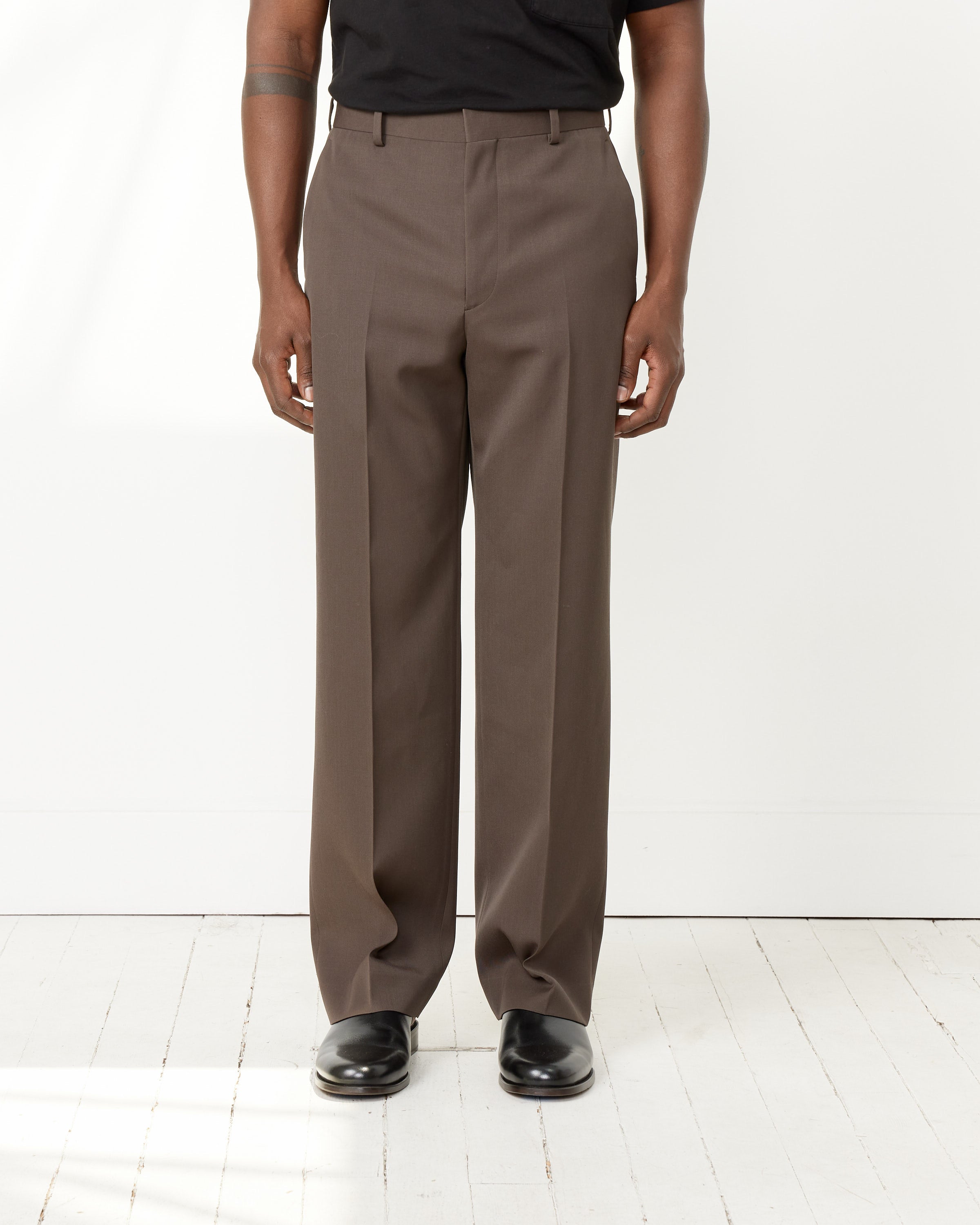 Light Wool Gabardine Slacks