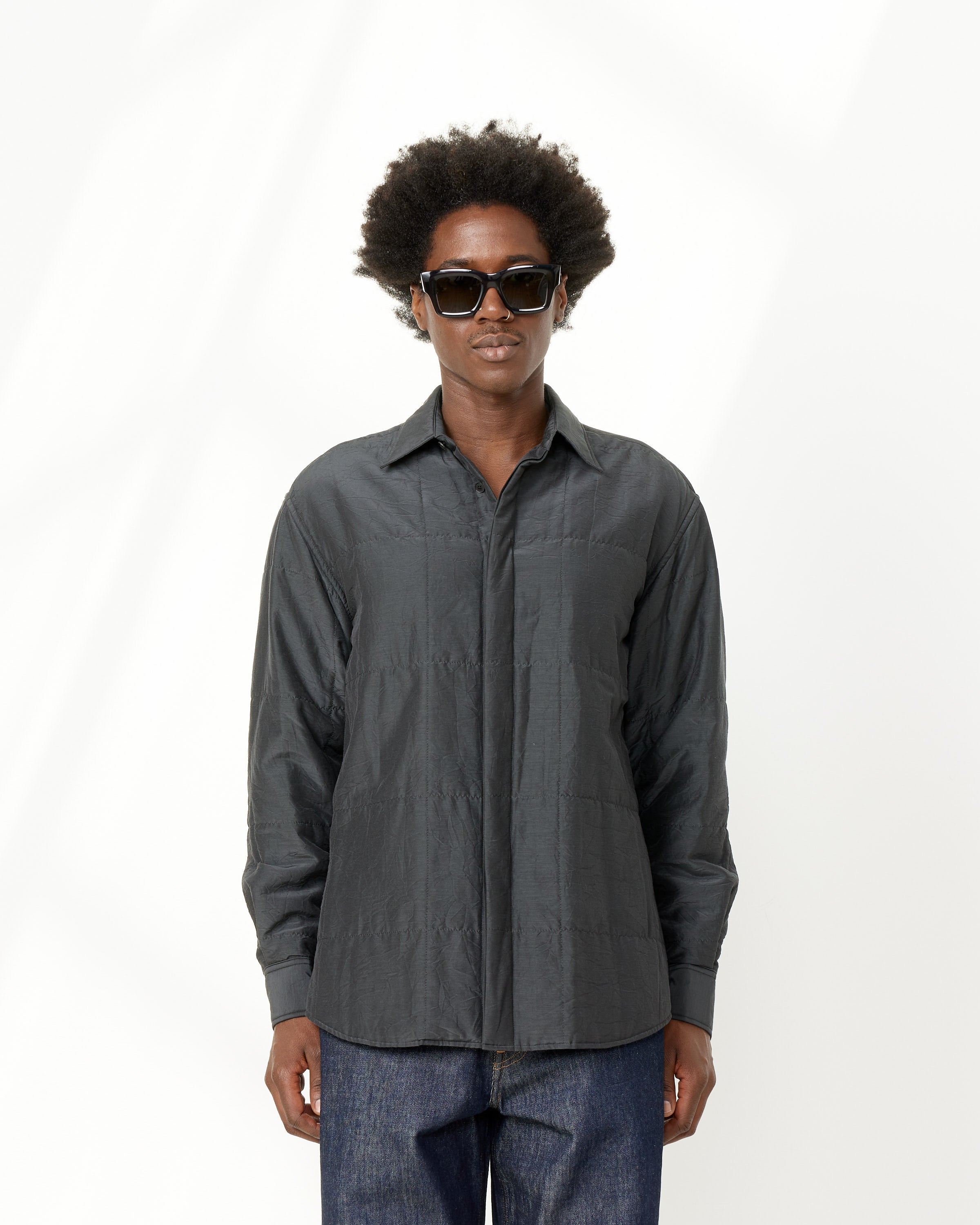 Quilted Silk Cotton Shirt