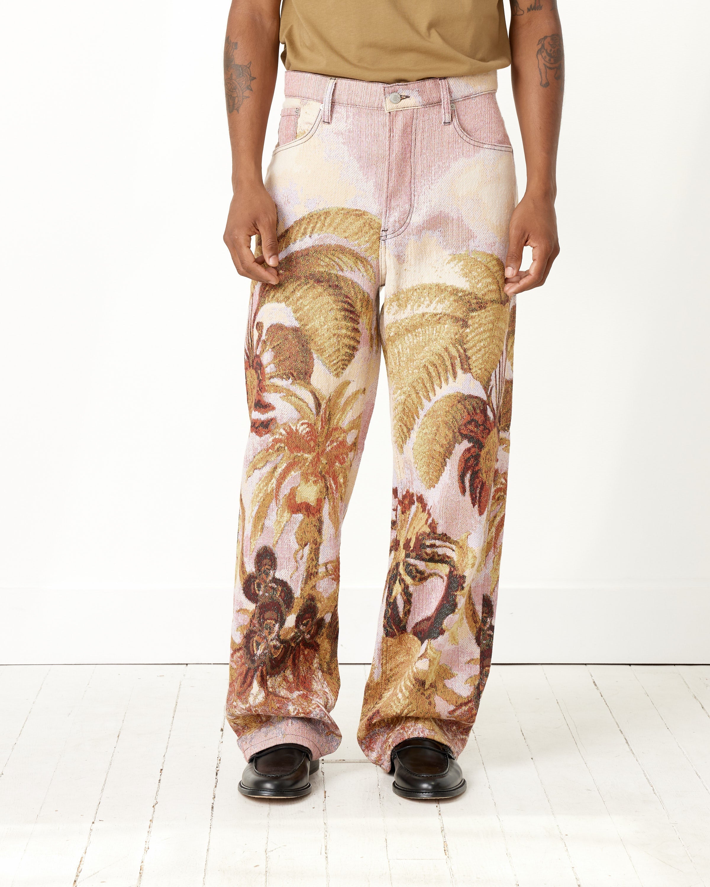 Cotton Jacquard Pant