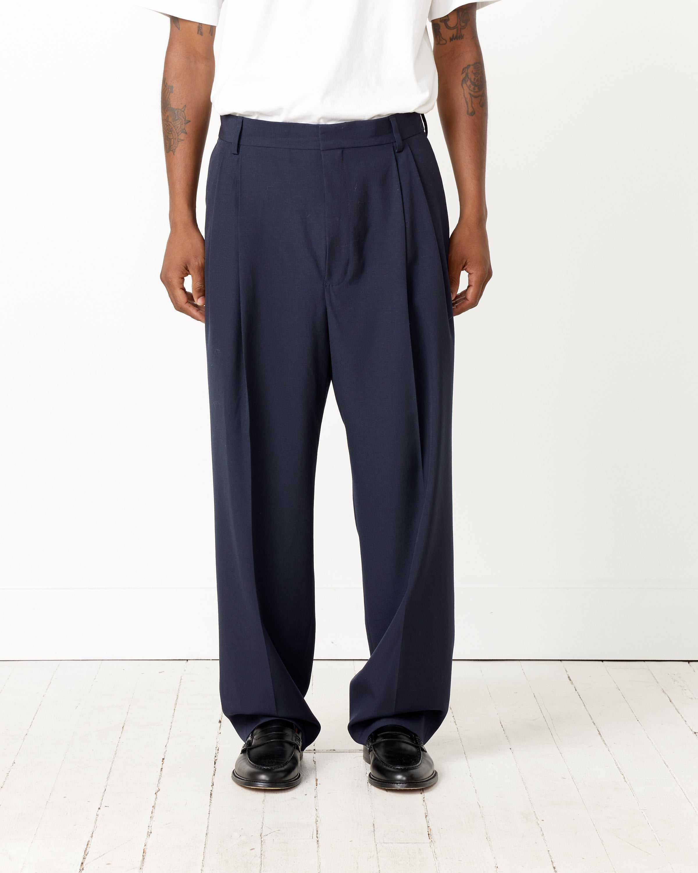 Double-Pleated Trouser