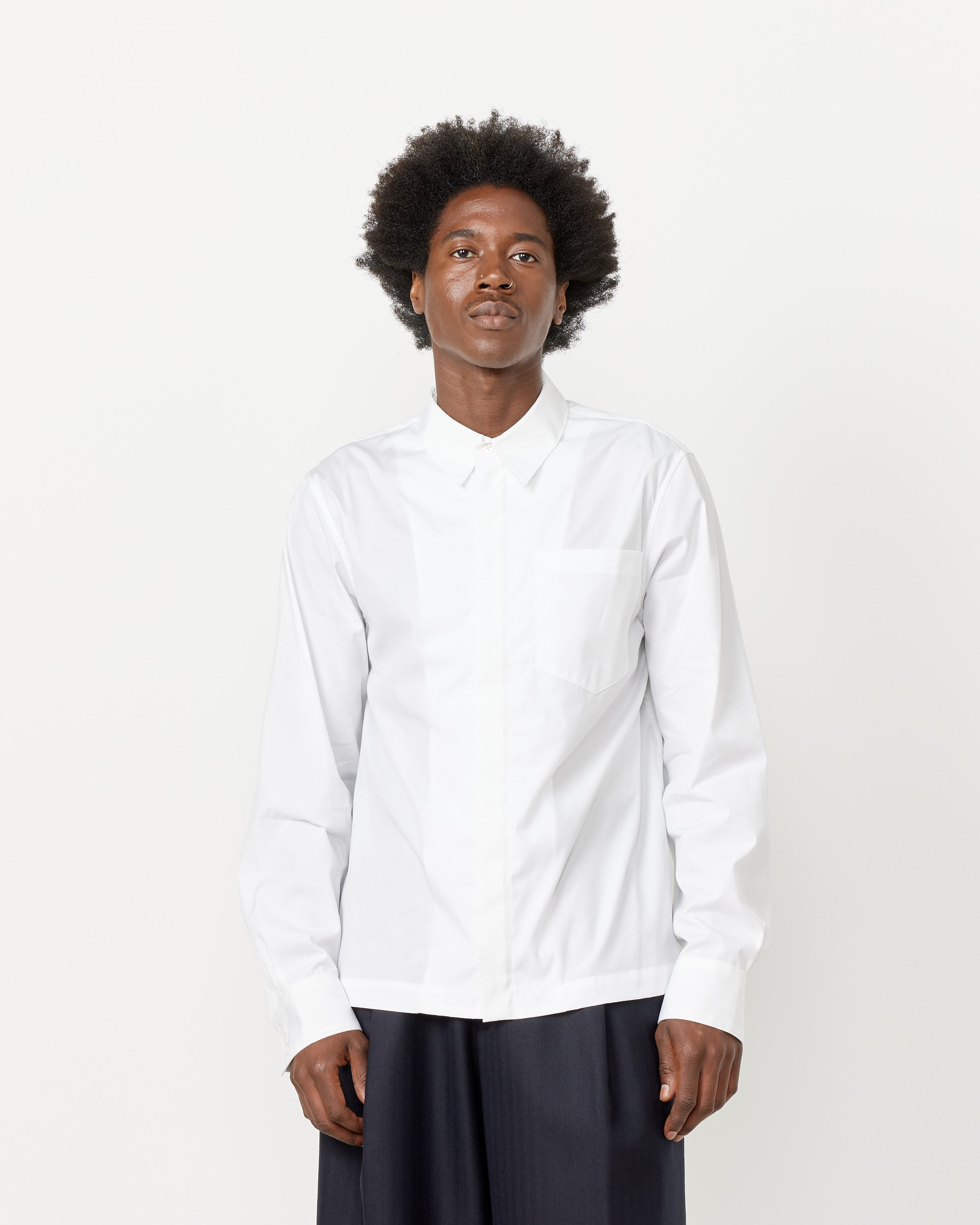 White Zip Shirt