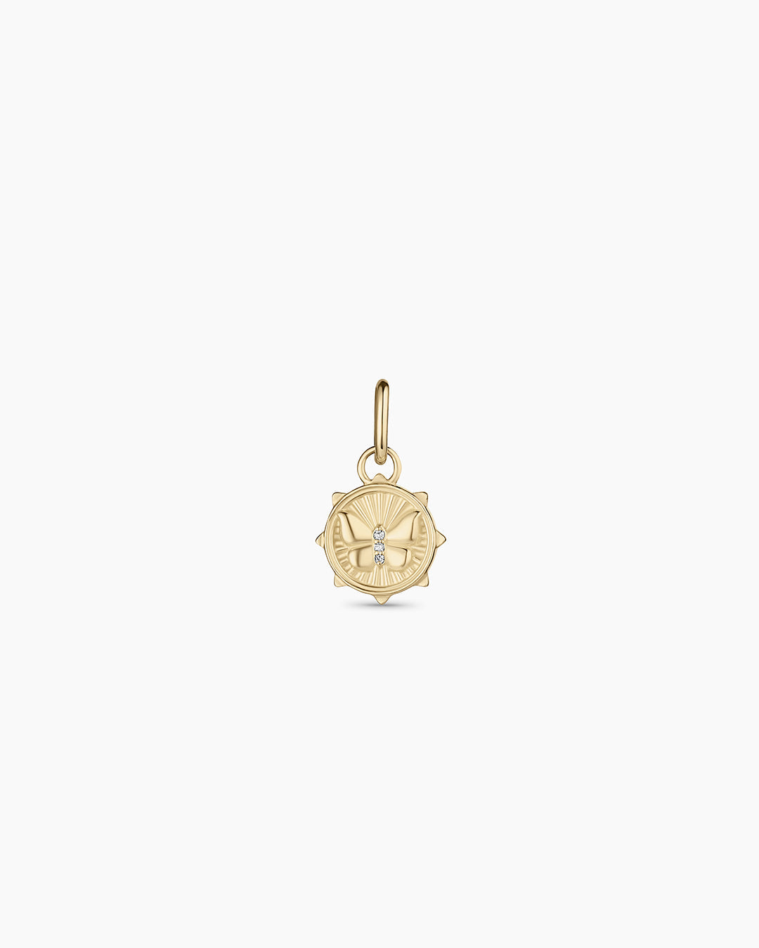 Diamond Butterfly Charm
