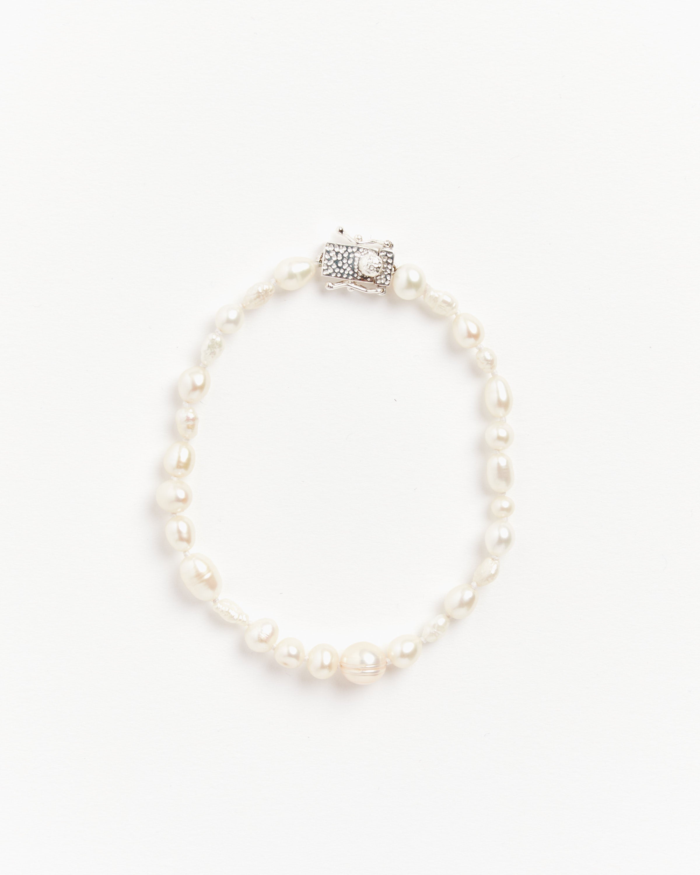 Antique Pearl Bracelet in Sterling Silver