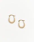 Mini Bubble Hoop Earrings in 14k Yellow Gold
