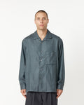 Open Collar Wool Shirt
