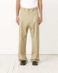 Jazz Pant in Italian Wool Gabardine Sesame