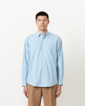 Washed Finx Twill Big Shirt in Sax Blue