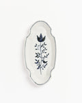 Oval Party Dish in Blue Villa
