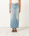Denim Skirt in Light Blue
