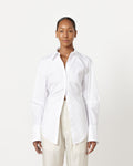 Loch Poplin Button Up Shirt in Macadamia