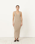 Rib Tank Dress in Stone Melange