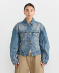 La Veste De-Nimes Jacket in Blue/Tabac