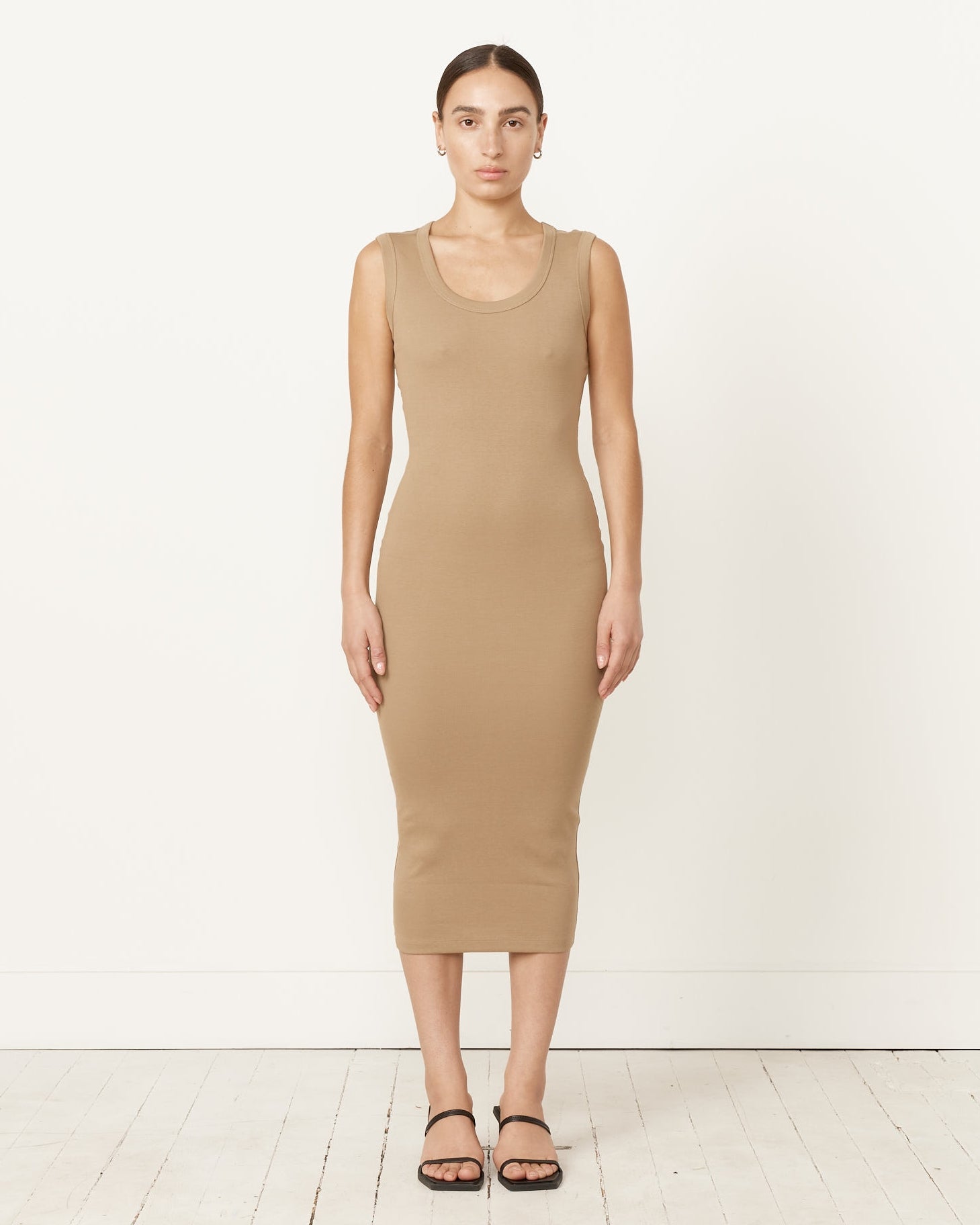 Joline Midi Dress in Dune