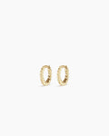 14k Gold Crew Huggies 8mm