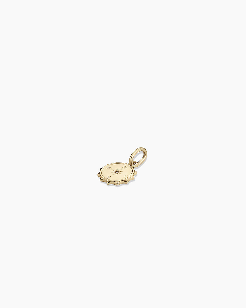Diamond Compass Charm