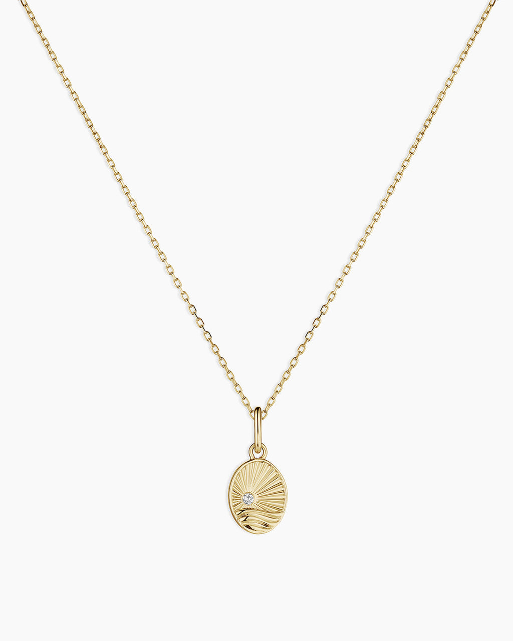 Diamond Beach Charm Necklace