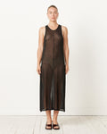Cotton Gauze Dress in Black