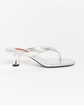 Beep Thong Heel in Silver