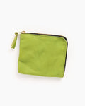 Washed Half Zip Wallet in Green