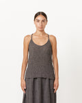 Textured Camisole in Grey Navy