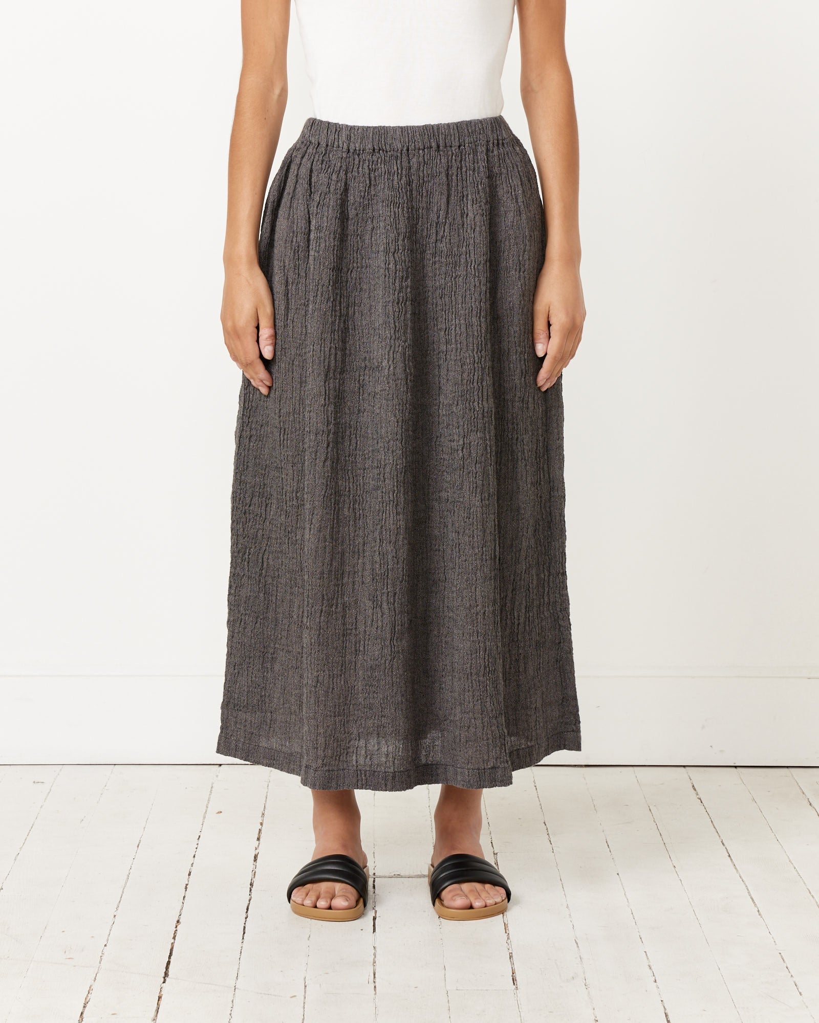 Classic Skirt in Grey Navy