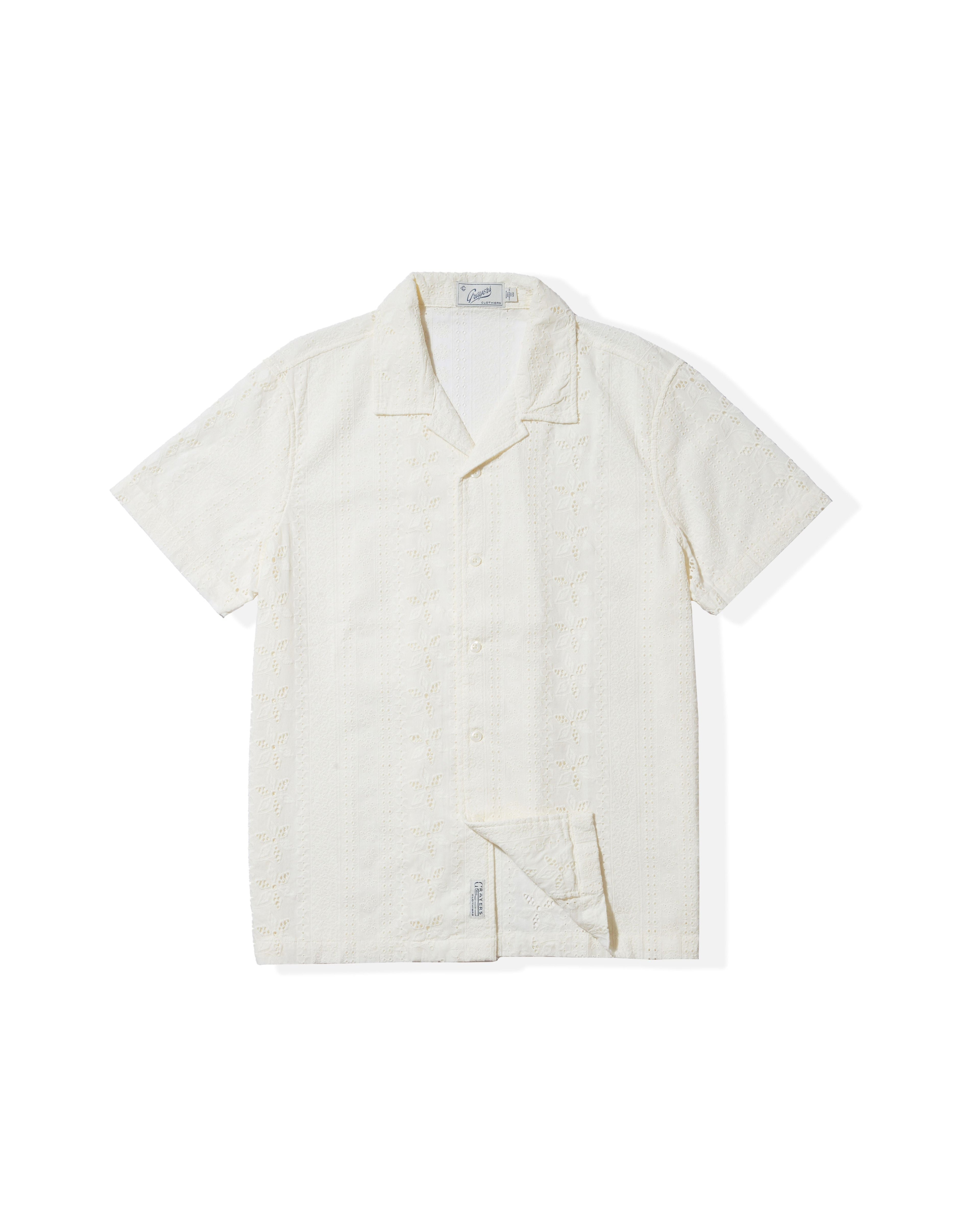 The Resort Embroidered Shirt - Ecru