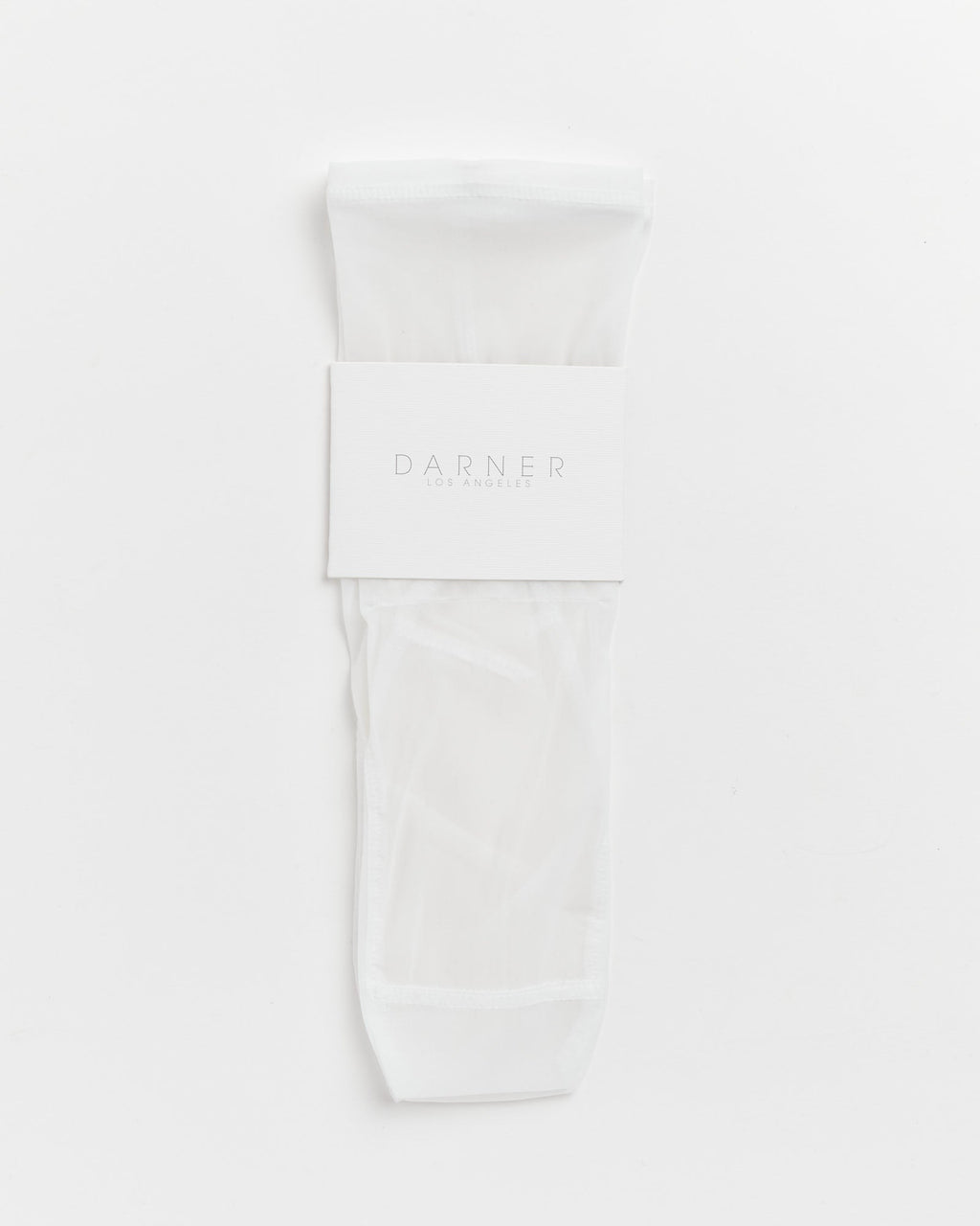 Solid Mesh Socks in White