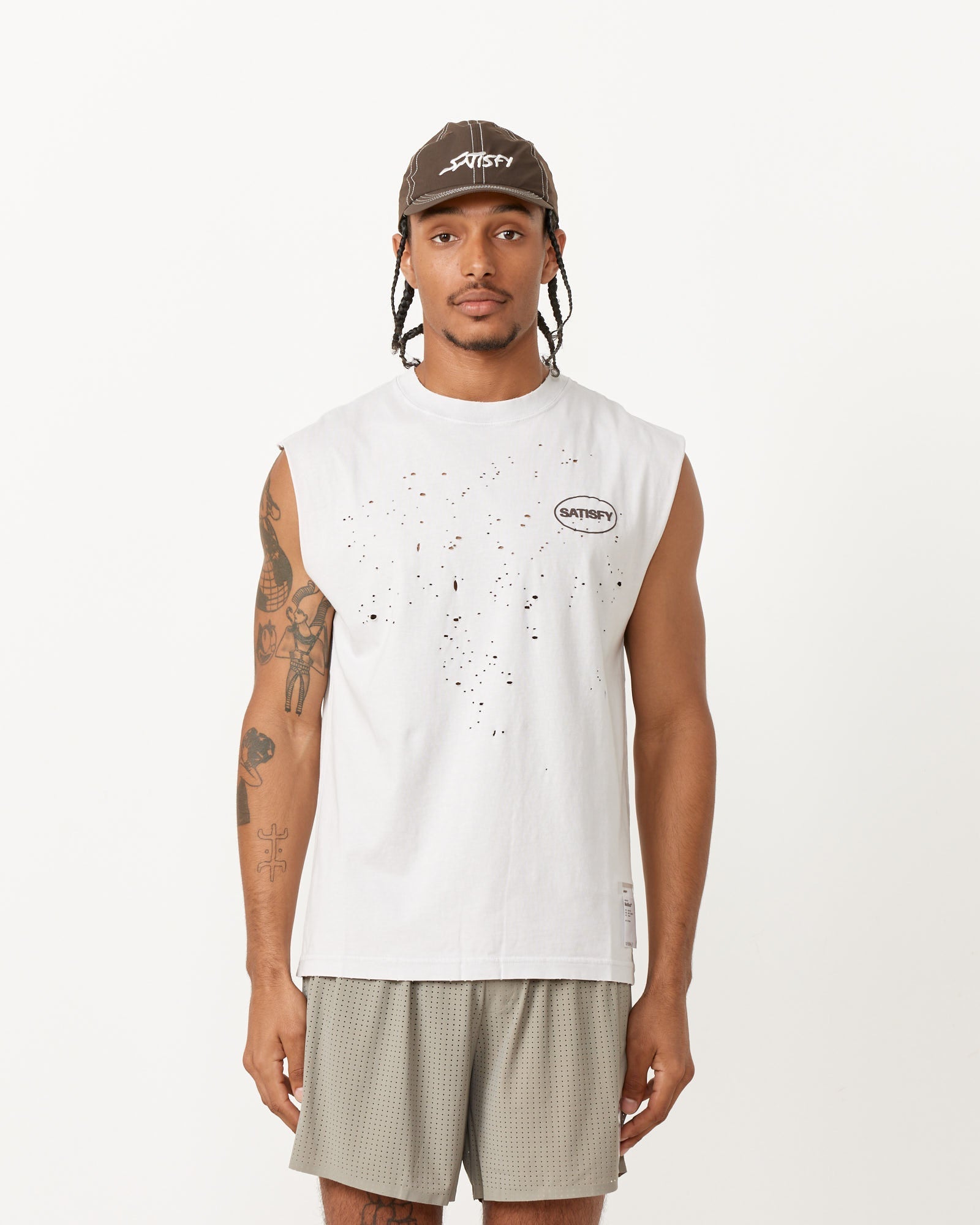 MothTech Muscle Tee in Aged Lunar Rock