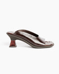 Janaina Mule Sandals in Dark Brown