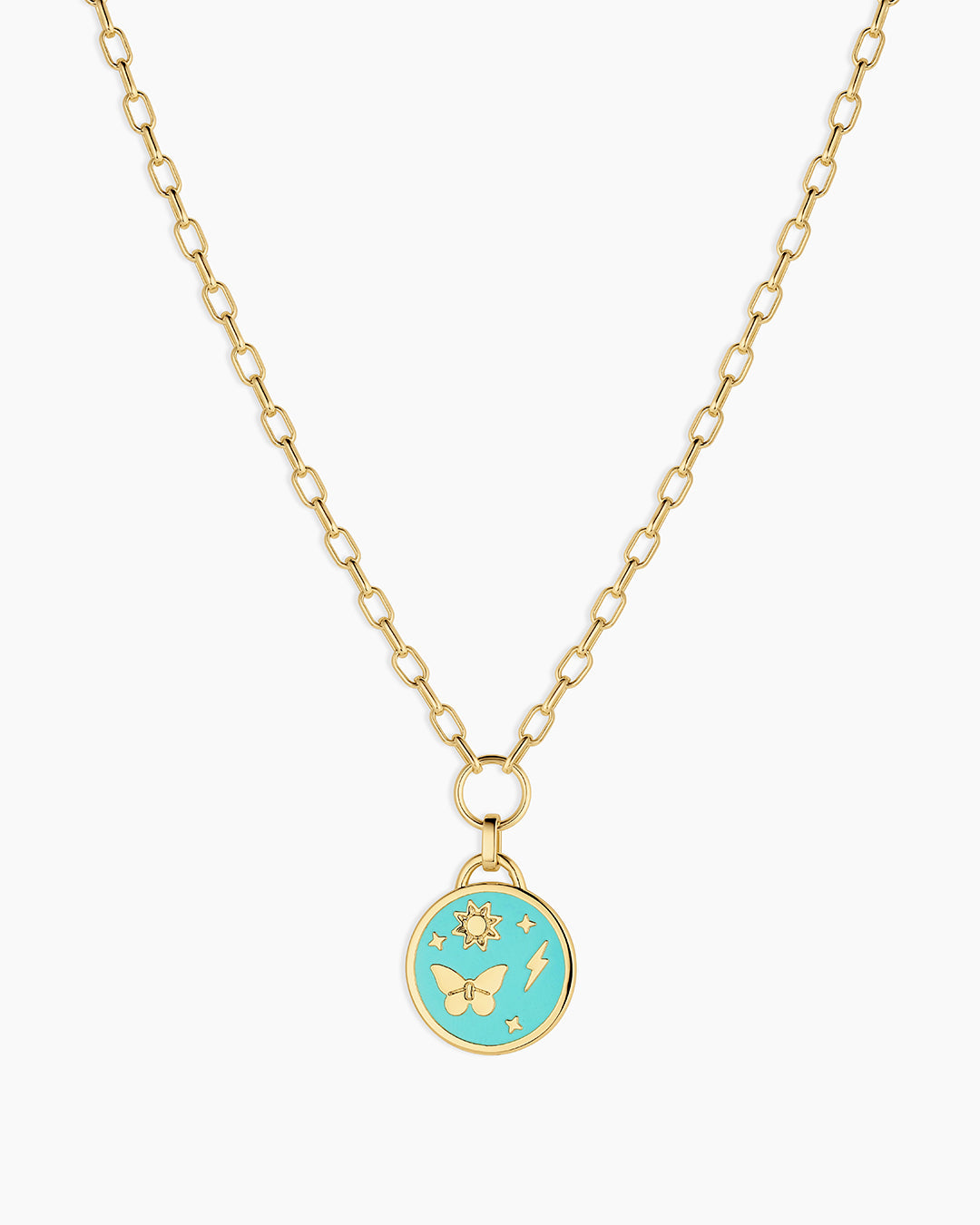 Lightning Strikes Coin Necklace