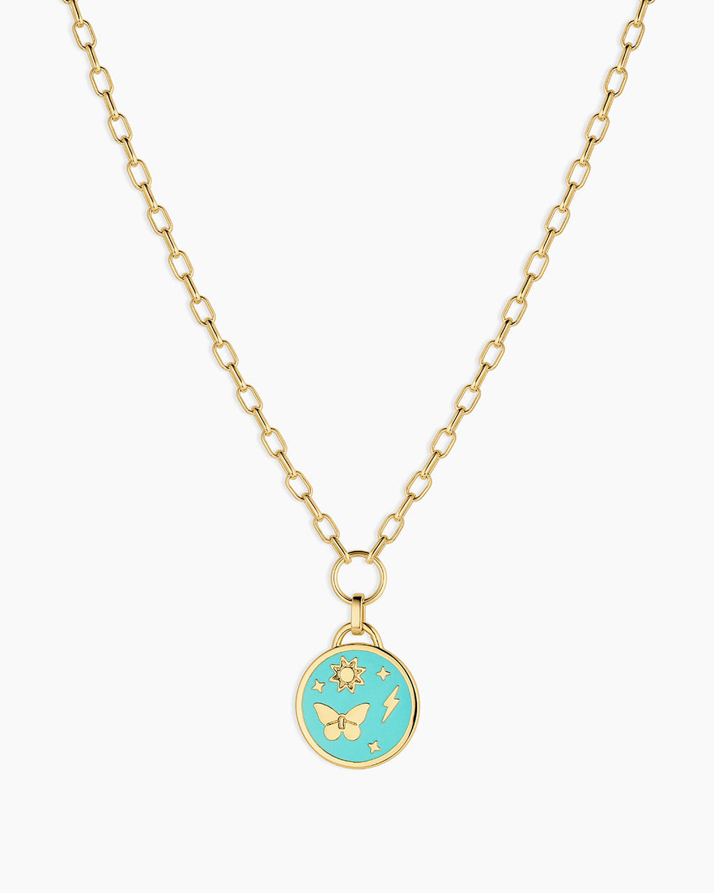 Lightning Strikes Coin Necklace