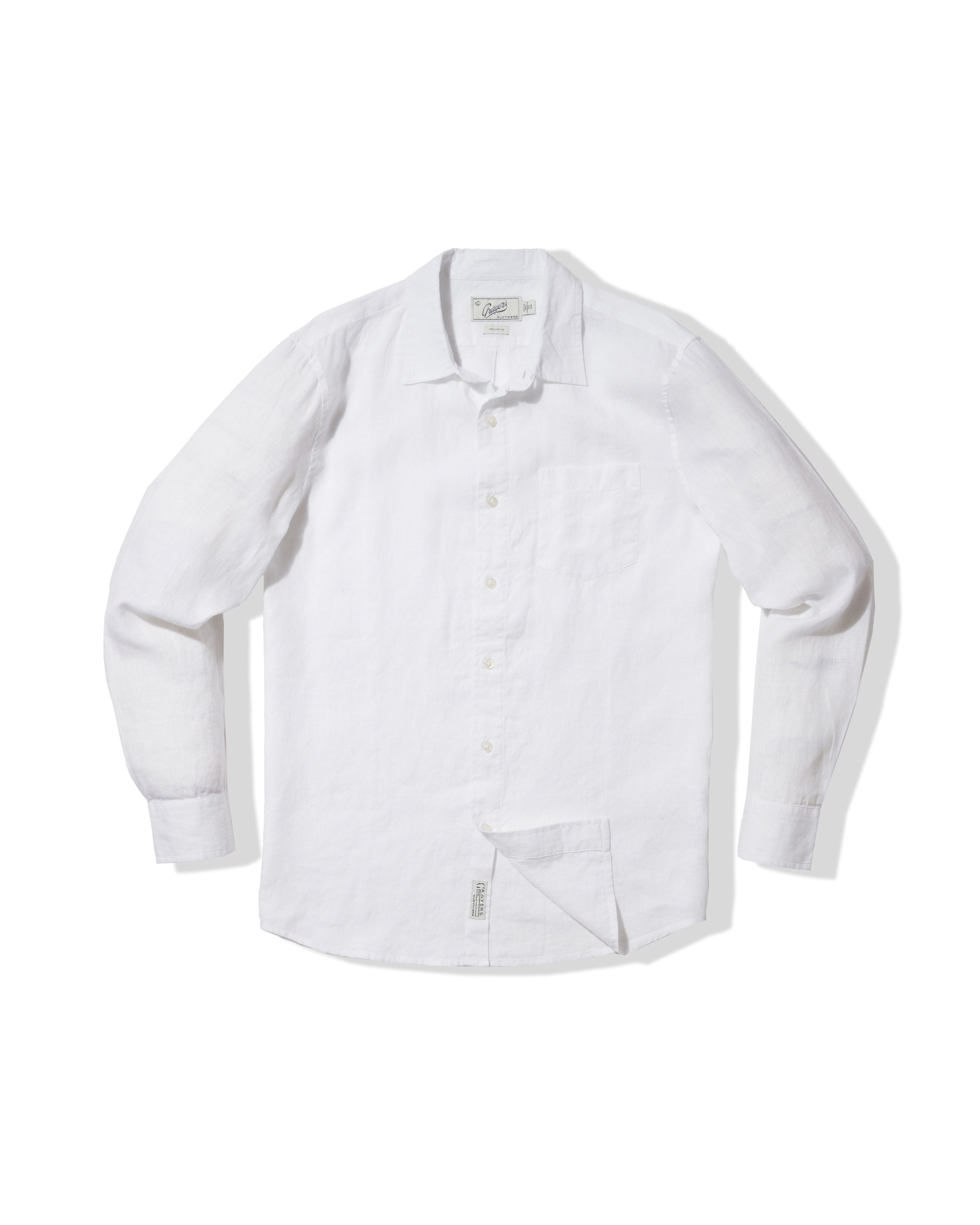 Nantucket Yarn Dyed Linen Shirt - White