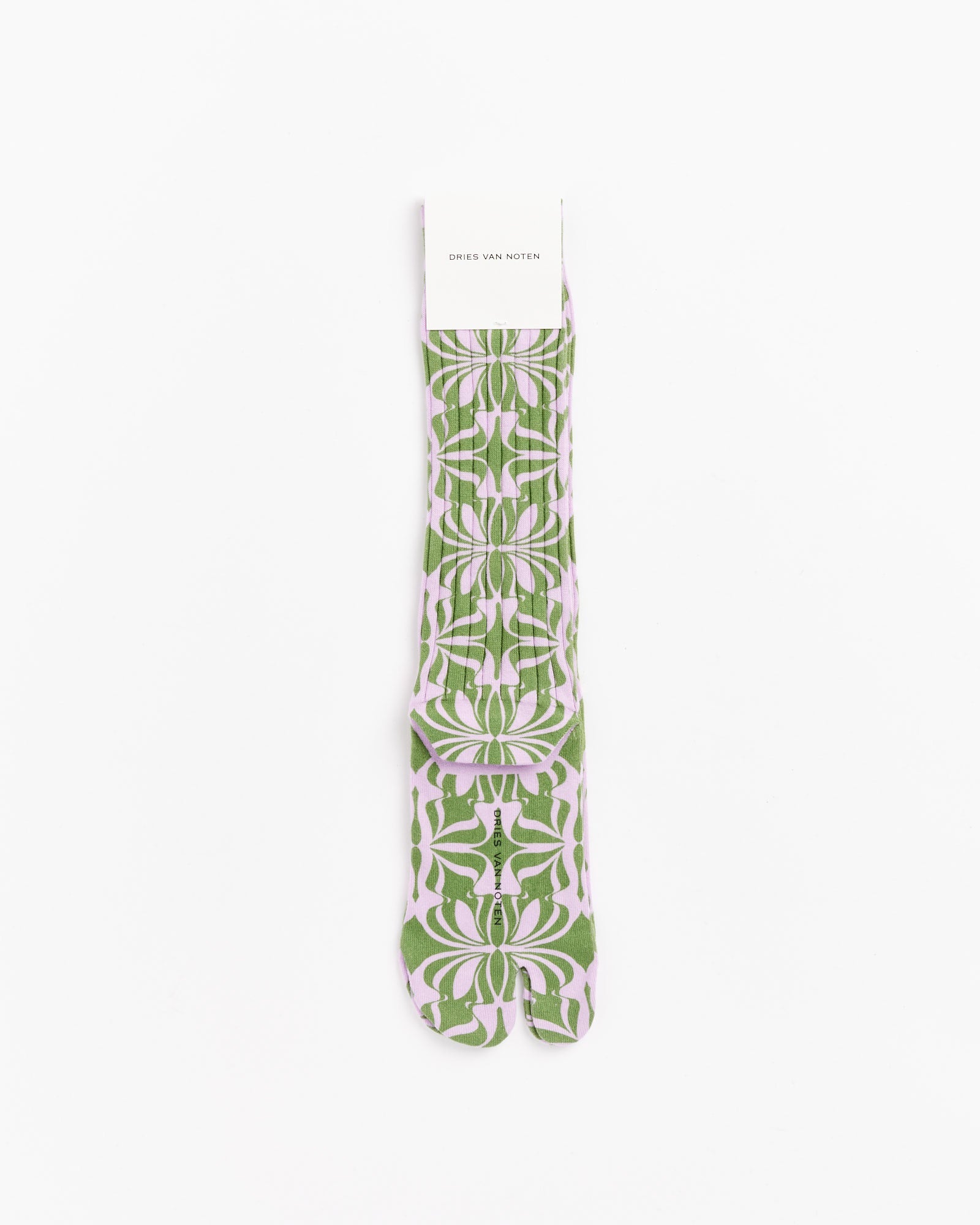 Printed Tabi Socks in Lilac