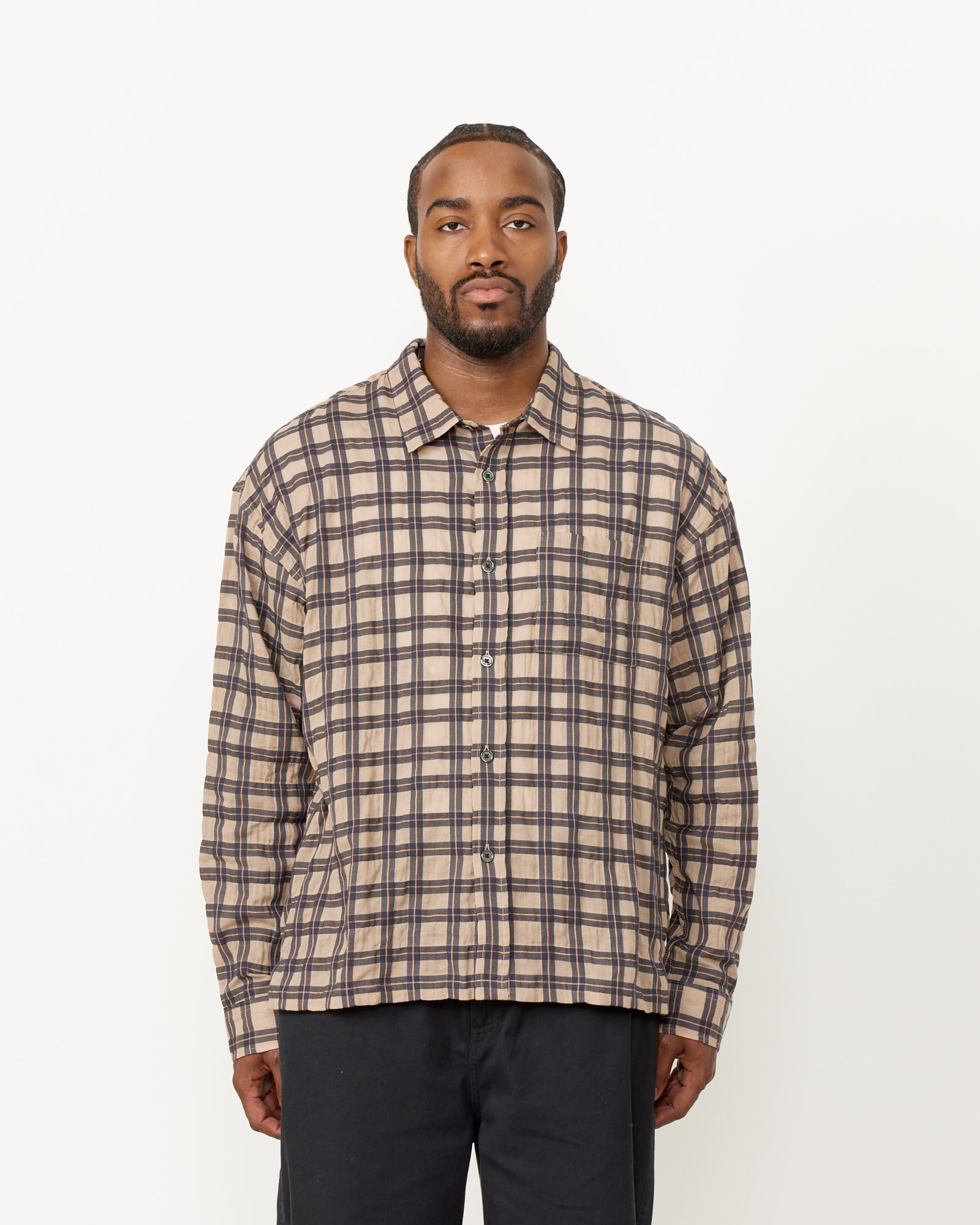 Sonoma Plaid Shirt in Tan