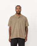 Pig Dyed Pique Polo in Taupe