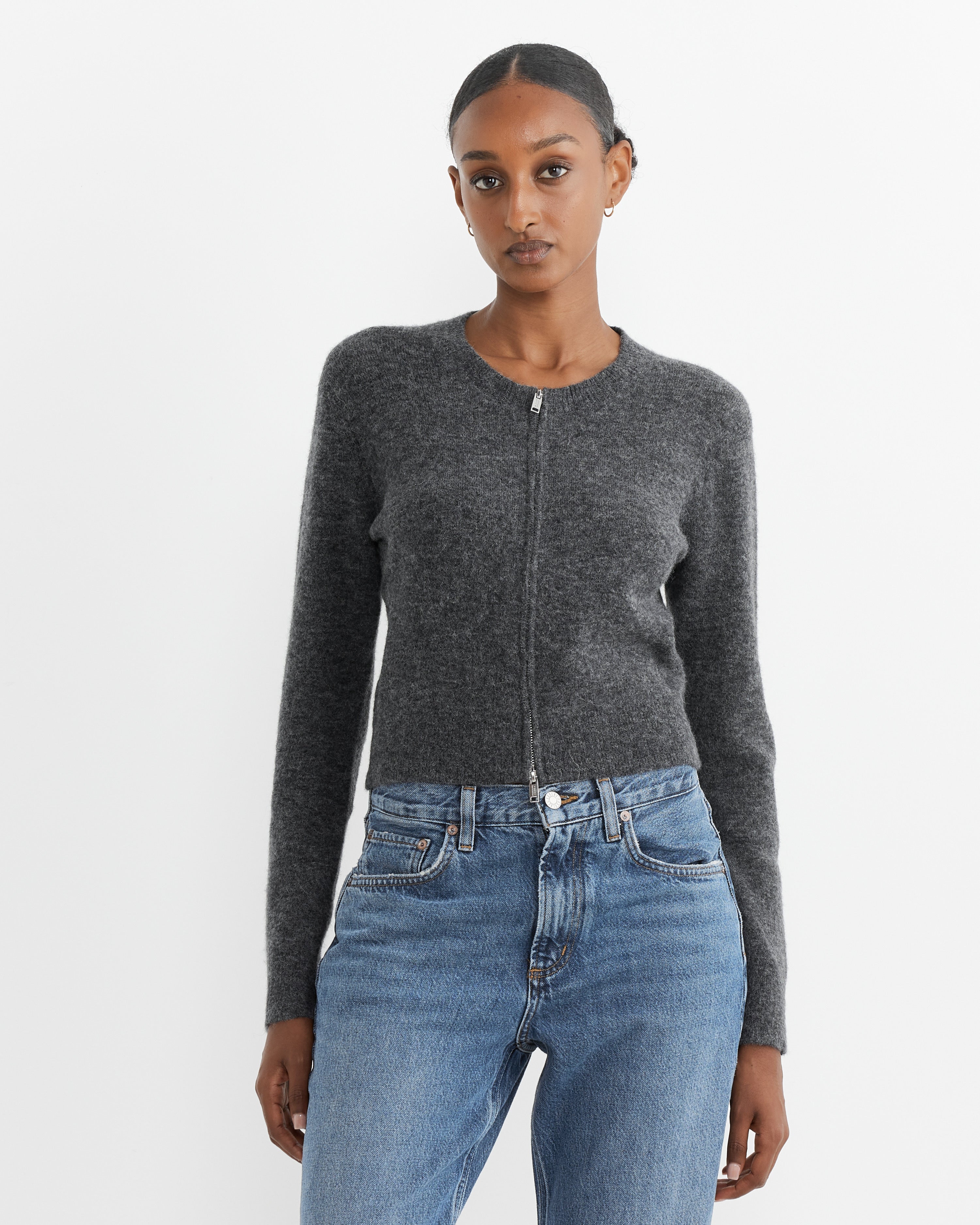 Oaka Top in Dark Grey