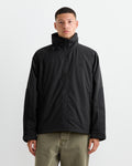 Short Military Parka in Black