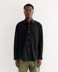 Gio Shirt in Crushed Cotton Black
