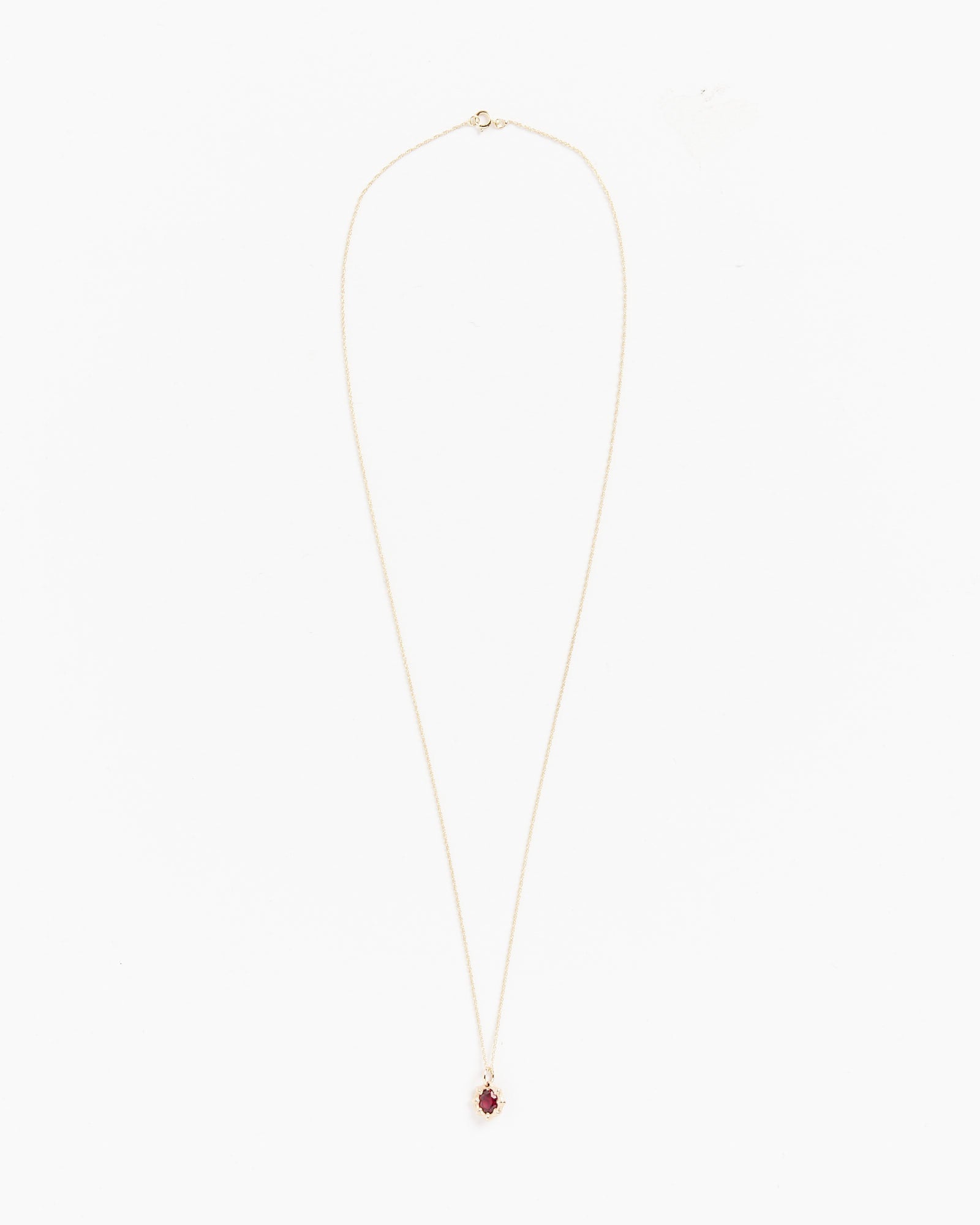 Mini Bamboo Pendant in Gold/Red