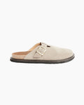 Buggs Suede Mule in Khaki Beige