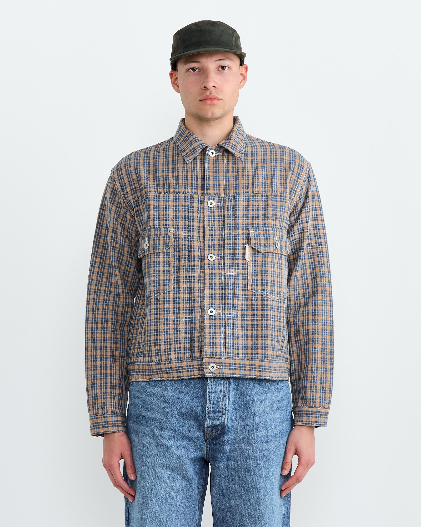 Tuesday Jacket in Mud Check Handloom