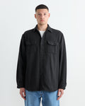 Vintage Fit Flannel Shirt in Black