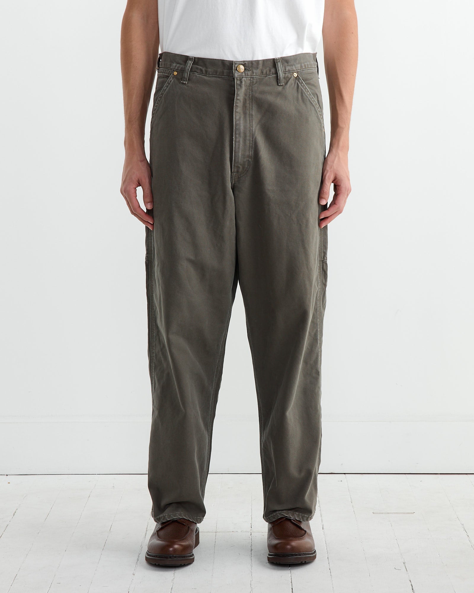 Dad's Fit Painter Pant in Army Green