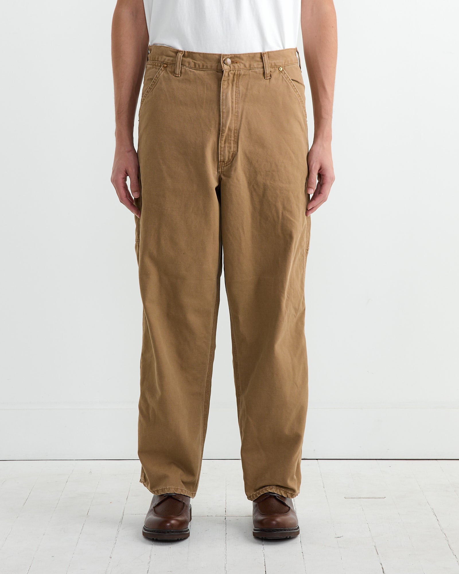 Dad's Fit Painter Pant in Brown