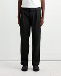 Double Pleat Chino Pant in Black