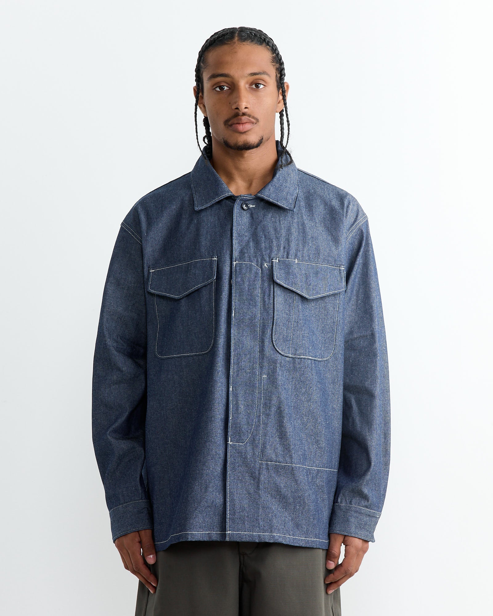 MC Shirt Jacket in Indigo