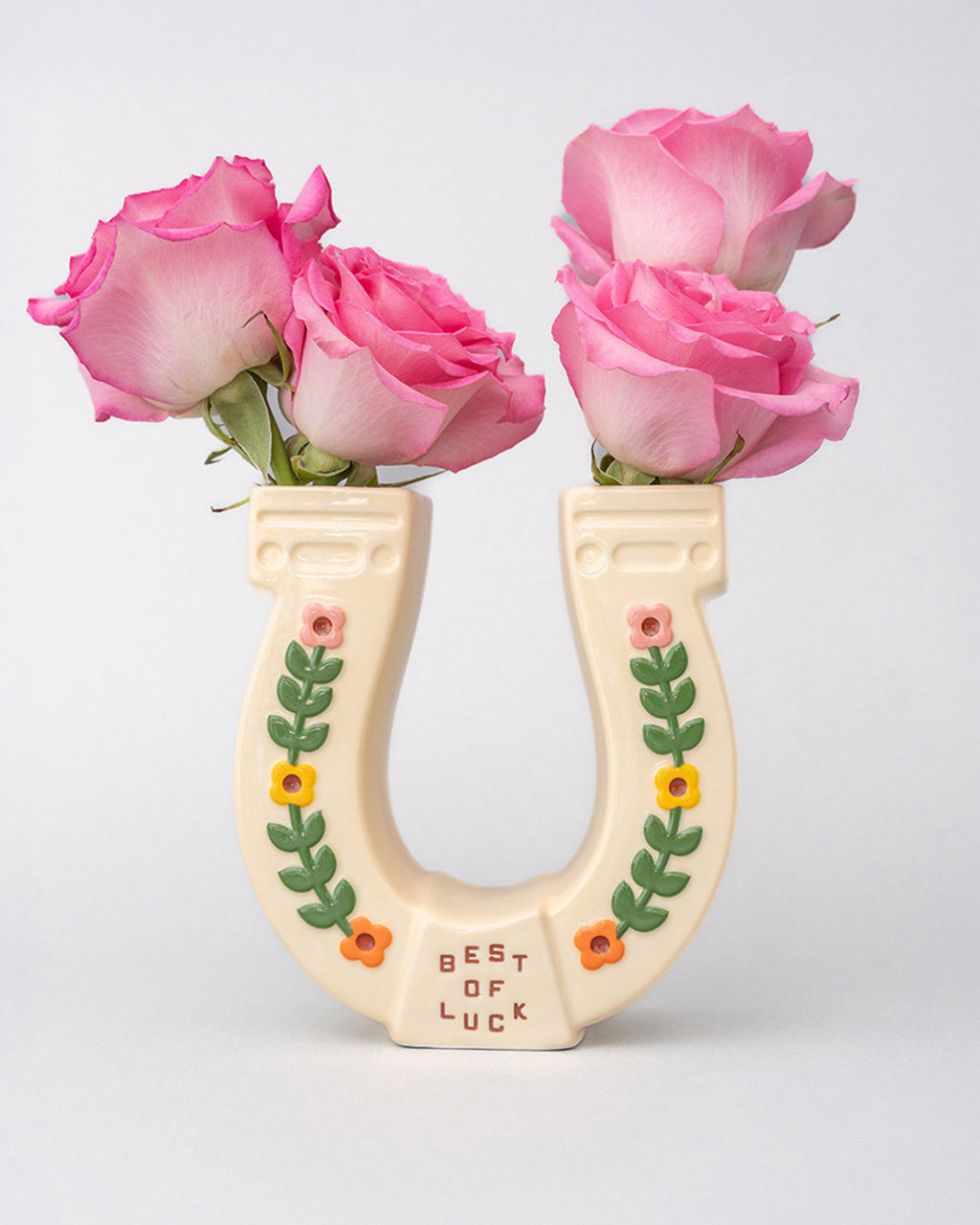 Horseshoe Ceramic Vase