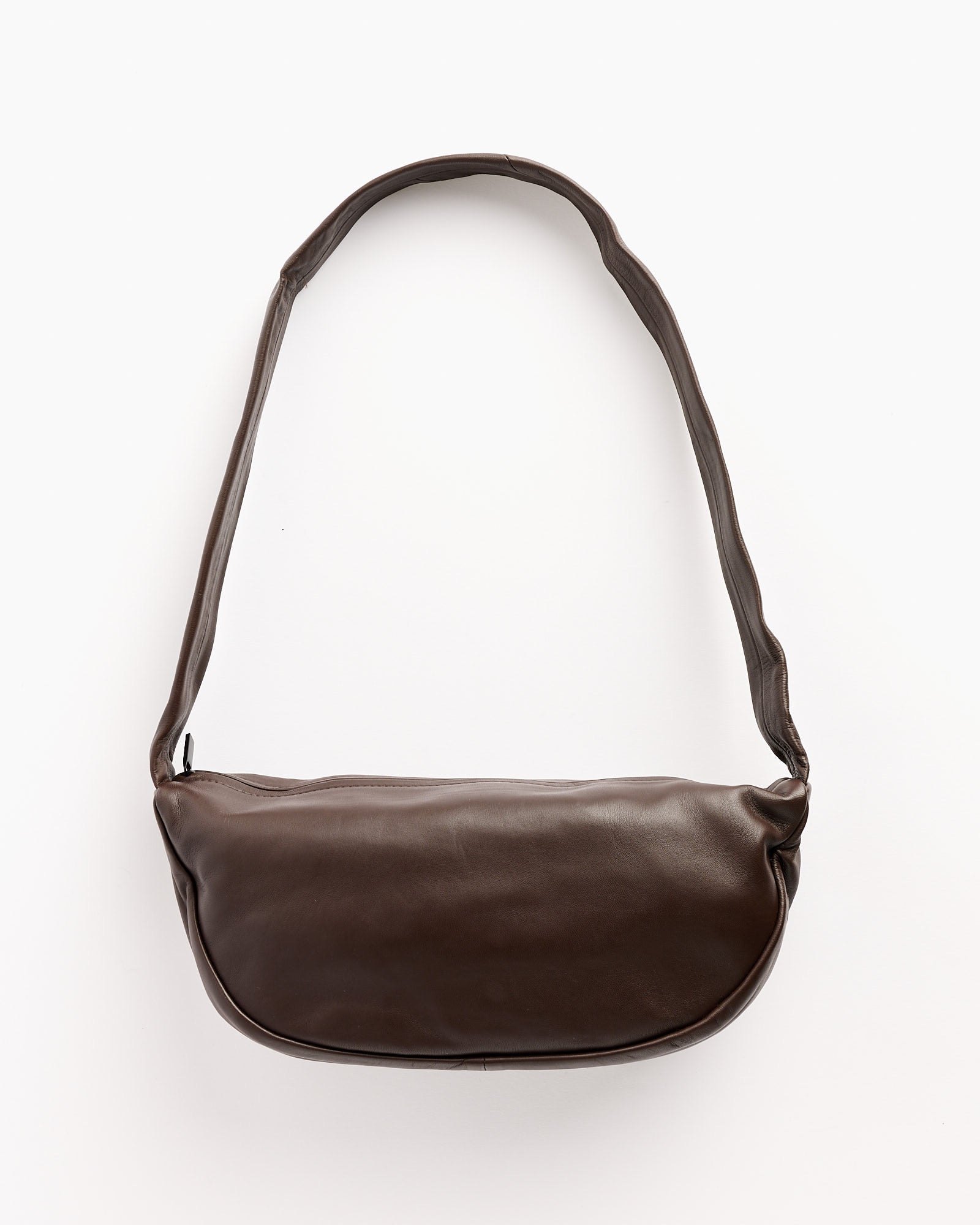 Soft Crescent Bag in Chocolate