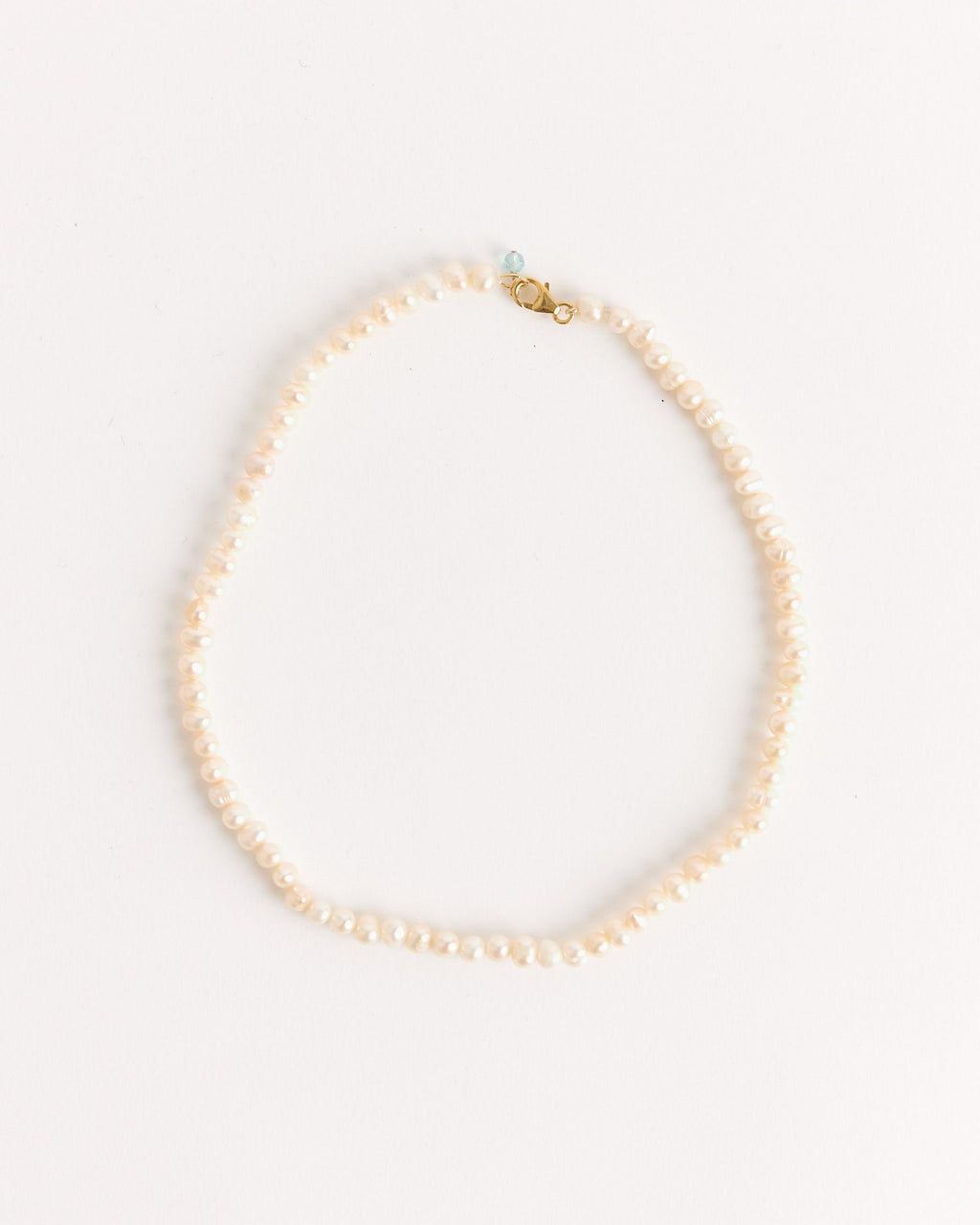 Betty Pearl Necklace in Ivory/Gold